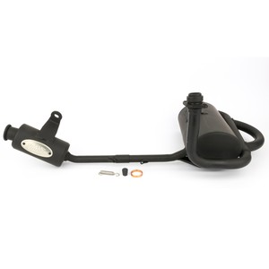 Nouveau système d'échappement pour moto de rue à quatre temps en acier inoxydable noir avec silencieux - Product Image 1