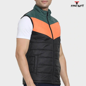 Diseño de moda Nueva llegada Puffer Chaleco Logotipo impreso personalizado Disponible Diferentes tamaños Hombres Puffer Chaleco - Product Image 2