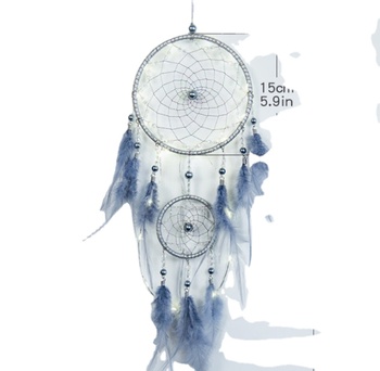 Green Dream Catcher Wall Hanging Orange