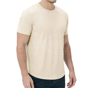 Camisetas de algodón cómodas y transpirables: camiseta informal de alta calidad de color liso para hombres - Product Image 4