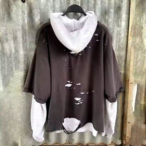 เสื้อมีฮู้ดผู้ชายแบบสตรีทแฟชั่นแบบสั่งตัด - Product Image 2