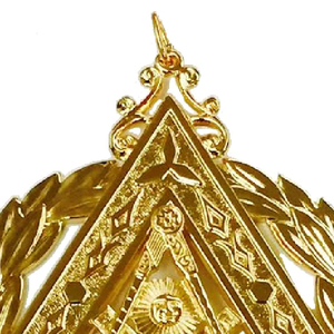 Joyería Masónica Chapada en Oro al por Mayor, Cintas de Alta Calidad, Artesanías Metálicas, Accesorios para Mandiles, Bajo Precio, Diseño Personalizado OEM - Product Image 5