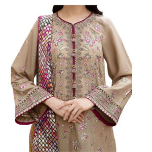2025 nouveau conçu Punjabi mode indien pakistanais Shalwar Kameez costumes manches longues manches courtes personnaliser robe pour les femmes - Product Image 4