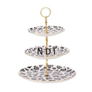 Diseño martillado brillante niquelado acabado aluminio Metal pastel soporte para fiesta de cumpleaños uso taza pastel servidor soporte - Product Image 2