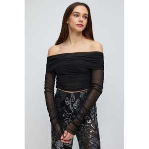 Blusa de Tul de Manga Larga - Product Image 1