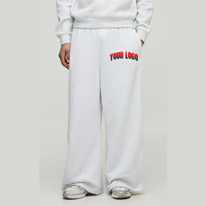 Nouveau design de pantalons pour hommes personnalisés lavés 100% coton polaire couleur unie streetwear pantalons de survêtement confortables pour hommes - Product Image 6