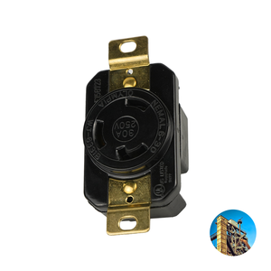 Meilleures ventes L6-30 NEMA 30A 250V Prise verrouillable pour machinerie lourde adaptée à la sécurité des machines agricoles - Product Image 1