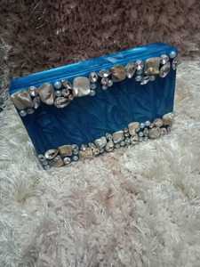 Bolso de mano con cuentas de resina de alta calidad, Perla de imitación chapada en oro, mariposa Vintage, abalorio sólido, conjunto completo de arte creativo - Product Image 2