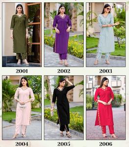 ชุดเคอร์ติผ้าฝ้าย2ชิ้นแบบเป็นทางการพร้อมด้ายทำด้วยมือสำหรับสาววิทยาลัยและออฟฟิศ - Product Image 4