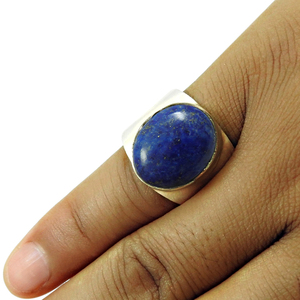 Natural lujoso 925 plata esterlina piedras preciosas joyería lapislázuli anillo Marquesa hecho a medida eternidad plata mujeres anillos hechos a mano - Product Image 3
