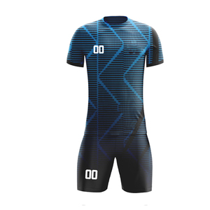 Factory Wholesale Custom Soccer Uniform Set Breathable <b>Waterproof</b> Kit <b>Socks</b> Features New Logo Printing 100% Polyester Cheap Rate - Product Image 2