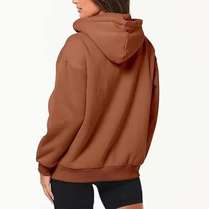 Womens Zipper Style Full Zip up <b>Hoodie</b> Long Sleeve Oversized Fleece <b>Y2K</b> Jacket with Pockets Fall Outfits for Winter - Product Image 3