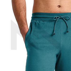 Pantalones cortos de gimnasio personalizados de algodón de alta calidad para hombre/pantalones cortos casuales personalizados con cintura elástica para hombre - Product Image 3