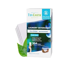 Feuilles de lessive sèche Tru Earth Fresh Linen – 384 bandes - Product Image 1