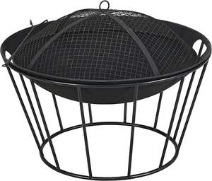 Modern Iron Natural <b>Gas</b> <b>Fire</b> <b>Pit</b> Designed <b>Garden</b> Heating Patio Gathering Outdoor Ambience Decorative Use Wholesale Supply India - Product Image 1