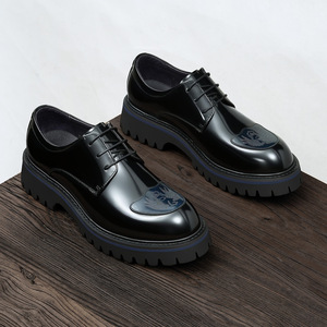 รองเท้าหนังแท้สำหรับธุรกิจ พื้นรองเท้าทนทานต่อการสึกหรอ พร้อมพื้นรองเท้าด้านในระบายอากาศได้ดี รองเท้าทางการสำหรับผู้ชาย รองเท้าทำงาน - Product Image 4