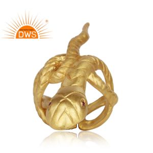 Anillos de Circonita Roja, Fabricante de Joyería, Chapado en Oro, Plata Natural 925, Anillos de Piedras Preciosas de Moda, 1 Pieza, Engaste de Bisel GIA - Product Image 3