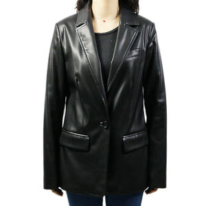 Blazer Largo de Terciopelo para Mujer, de Alta Calidad, Tejido Sólido con Botones, 2026 - Product Image 1
