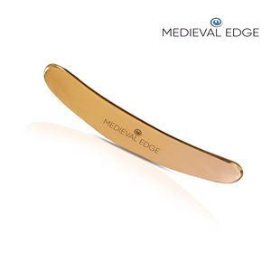 100% Pure Kansa Gua Sha Herramienta en forma de C para cara y cuerpo Producto de masaje de belleza Ayurvédico del fabricante más grande - Product Image 4