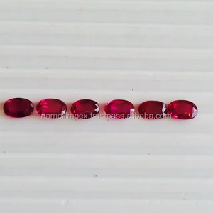 <span class=keywords><strong>Ruby</strong></span> tự nhiên hình bầu dục cắt đá quý màu đỏ - Product Image 3