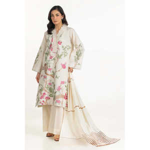 Conjunto de Traje de 3 Piezas con Tejido Jacquard Teñido para Mujer IUSTKSD-2163 - Product Image 3