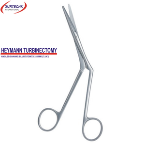 Hymann turbinectomy มุมฉลามทื่อจุด7/4 \" เครื่องมือสแตนเลสเยอรมันคุณภาพสูงแบบแมนนวลเครื่องมือ surtechs นานาชาติ - Product Image 5