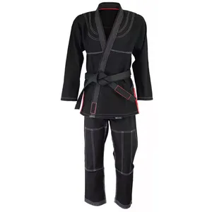 Alta calidad personalizado Karate uniforme artes marciales 8oz Karate Taekwondo parches bordado maestro uniforme - Product Image 3