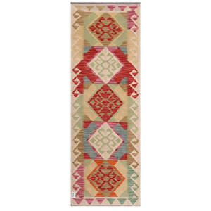 Tapis kilim d'Afghanistan Maimana 200 x 70 cm, ensemble de tapis traditionnels afghans - Product Image 1