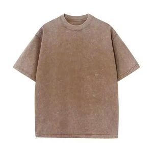 เสื้อยืดผู้ชาย 100% ผ้าฝ้าย แบบเรียบ ไม่มีลาย สกรีนโลโก้ได้ คุณภาพสูง ทรงโอเวอร์ไซส์ ไหล่ตก เป็นมิตรกับสิ่งแวดล้อม - Product Image 4