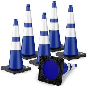 50cm 75cm 100cm PE an toàn giao thông nón với cơ sở cao su cho khu vực làm việc Road làm việc nón giao thông cho cảnh báo giao thông - Product Image 4