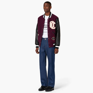 Varsity Chaquetas Hombres Logotipo Personalizado Lana Chenille Bordado Varsity Letterman Chaquetas Hombres En Blanco Manga Larga Varsity Jacket - Product Image 4