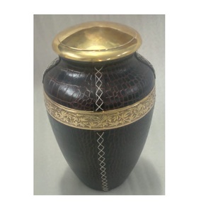 Urna Funeraria Moderna de Aluminio y Cuero Negro para Cenizas Humanas, Artículos Conmemorativos para Adultos - Product Image 5