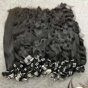 ช่อผมมนุษย์แบบคู่สำหรับต่อผมลอนแบบเวียดนามคลื่น100% ธรรมชาติไม่ผ่านการแปรรูปผม VQ 100gr เบลล่า - Product Image 6