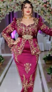 NUEVO DISEÑO DE BORDADO EN EL VESTIDO DE 2017 CON Cuentas de cristal adornadas, piedra, Dabka Work FOR FIESTA-WEAR = 2024 - Product Image 2
