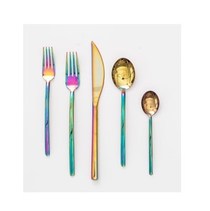 Ensemble de couverts au design moderne fait à la main couleur or rose pour la vaisselle Ensemble de couverts d'ustensiles de cuisine et de vaisselle le plus vendu - Product Image 4