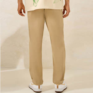 Pantalon chinos Slim Fit élégant pour hommes de haute qualité Logo personnalisé imprimé taille moyenne Style droit avec coupe Premium - Product Image 2