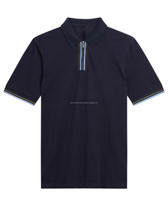 เสื้อเชิ้ตผู้ชายแบบมีซิป ผ้าฝ้ายทอ 100% สำหรับงานทางการ ปี 2026 ระบายอากาศได้ดี แขนสั้น ลายเรียบ น้ำหนัก 220 กรัม ราคาถูก - Product Image 1