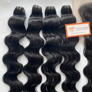 Cabello Vietnamita Virgen de Primera Calidad, Estilo Ondulado Profundo, Color Natural, Pelucas con Frente de Encaje, Precio de Fábrica - Product Image 5