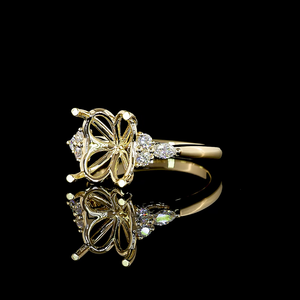 Premium 0.24 cts 925 silver moissanite diamond shape special <b>ring</b> with customizable design options ideal for wholesale buyers - Product Image 2