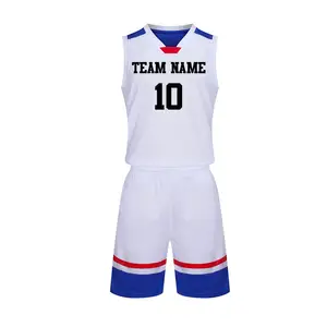 Alta calidad OEM personalizar Logo sublimación diseño baloncesto Jersey uniforme cómodo hombres baloncesto uniformes bajo MOQ venta