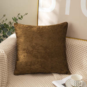 Juego de 2 Fundas de Almohada Decorativas de Terciopelo de Lujo para el Hogar, 18 x 18 Pulgadas, Diseño Navideño, Diseño de Hojas de Plantas Cuadradas Portátiles para el Hogar y la Oficina - Product Image 6