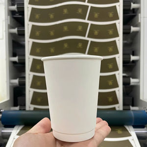 Vasos Desechables de Doble Pared con Aislamiento de Papel PE Ecológico GREEN NEST para Bebidas Calientes/Frías (Café/Té) Impresión de Logotipo Personalizado - Product Image 1