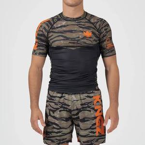 <b>MMA</b> <b>Rash</b> <b>Guard</b> Unisex Professional High Quality Spandex/Polyester Breathable Quick Dry Customizable Logo Color Martial Arts - Product Image 6