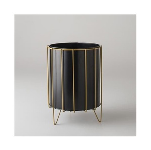 Cubo de basura antiguo de hierro con brillo metálico y cuerpo resistente al óxido para interiores de hogares urbanos modernos. - Product Image 6