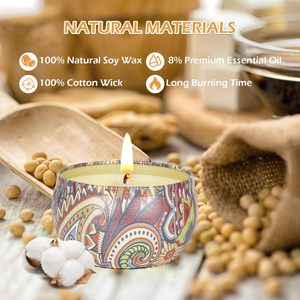 Velas Aromáticas de Cera de Soya Hechas a Mano de Lujo al por Mayor para Mujeres, Fragancia para el Hogar, Set de Regalo de Aromaterapia, Cumpleaños, Navidad, Diwali - Product Image 5