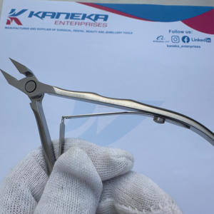 Pinzas para cutículas de acero inoxidable de alta calidad Kaneka, hoja afilada de 10mm, alicates para uñas de doble resorte, herramienta de manicura y pedicura para uñas encarnadas - Product Image 5