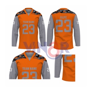 Maillot de hockey sur glace personnalisé avec impression par sublimation, logo, joueurs professionnels, maille en polyester, vente en gros de vêtements de hockey sur glace - Product Image 4