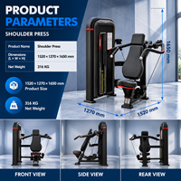 Machine de musculation des épaules assise BN Hotel Gym Club Selectorized pour le renforcement musculaire des épaules, équipement de fitness commercial