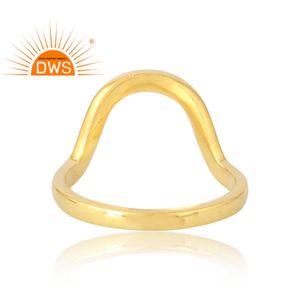 Anillo de Plata de Ley 925 chapado en oro de 18 quilates, joyería fina Demi para mujer, regalo para ella - Product Image 2