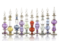 Flacon de parfum en verre soufflé à la main, artisanat égyptien exclusif |   Design de luxe unique en son genre |   Écologique et rechargeable pour mariage